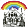 Church  with Rainbow